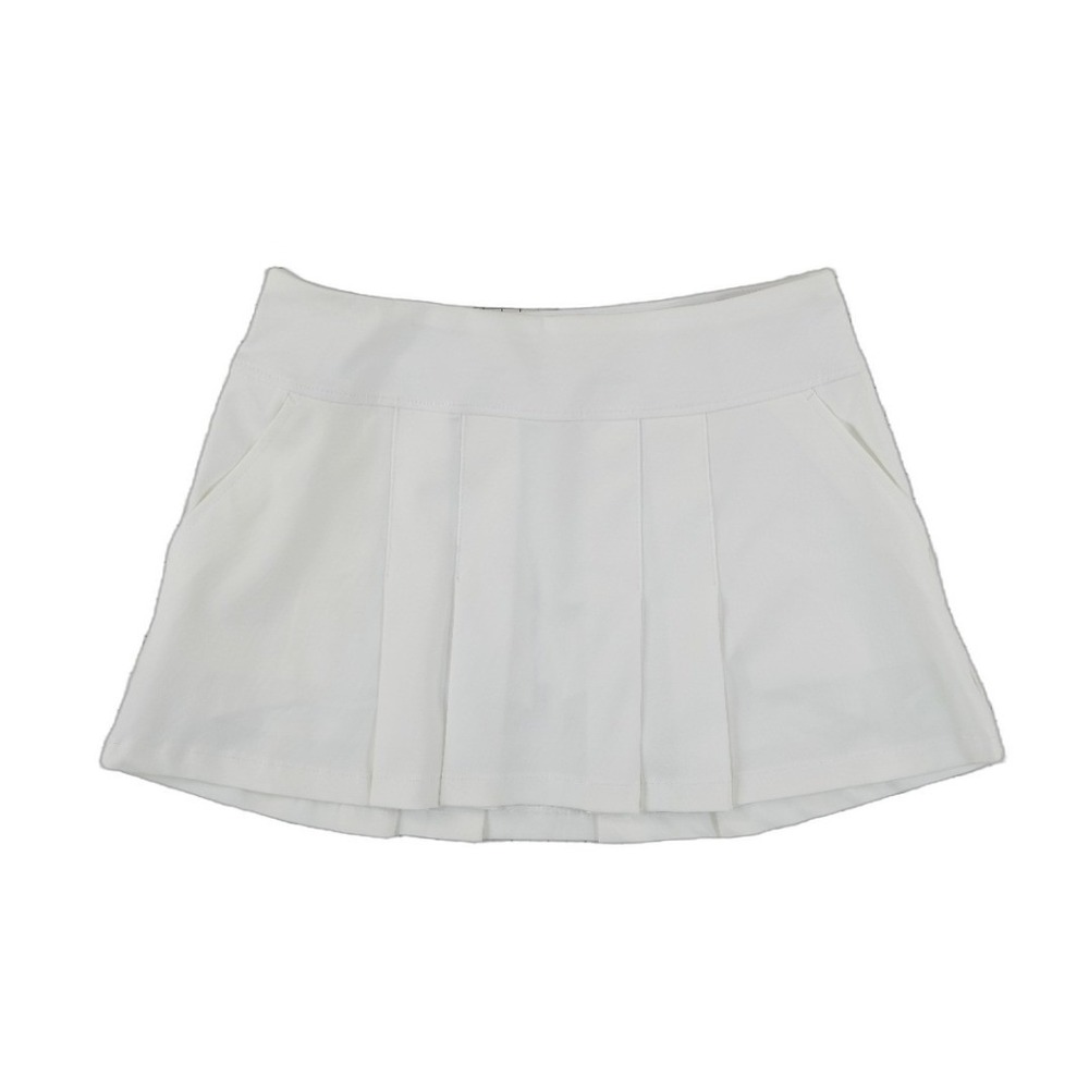 Lilly Pulitzer Luxletic Skort Women's Size 8 White Pleated Tennis Golf Pockets